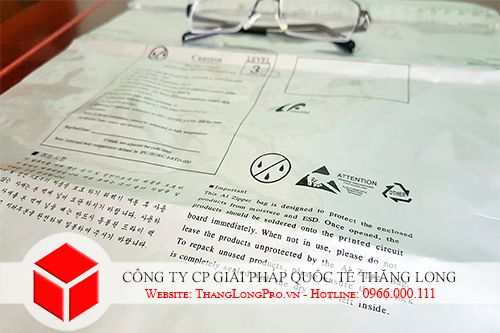 Túi hút chân không in chữ