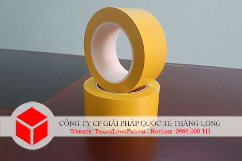 băng dính dán nền màu vàng