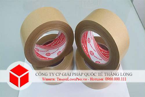 băng dính giấy da bò màu nâu